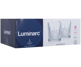 Стакан LUMINARC RHODES /набір/ 6X310 мл низьк.