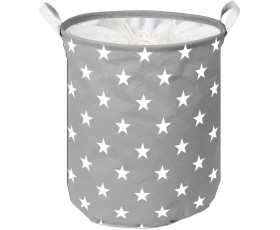 Корзина IDEA HOME LY-03 круг. ткан. з/кр Stars 35х45 см