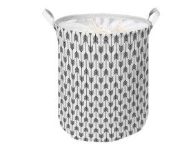 Корзина IDEA HOME LY-04 круг. ткан. з/кр Arrows 40х50 см