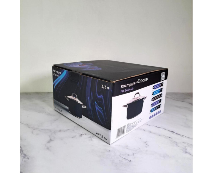 Каструля CROCUS PEPPER 20*11.5 см 3,3 л PR-2404-20