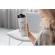 Термокружка Ardesto Coffee Time Meowning, 450мл, нержавеющая сталь, бежевый