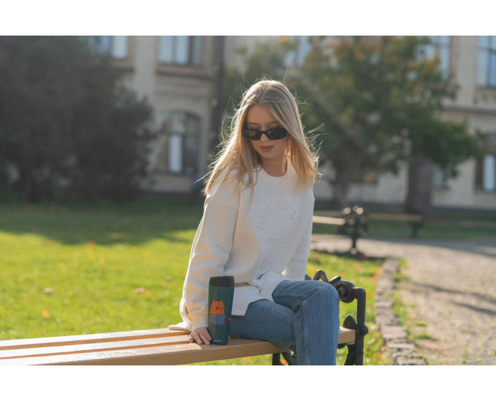 Термокухоль Ardesto Coffee time Red Cat, 450мл, нержавіюча сталь, синій