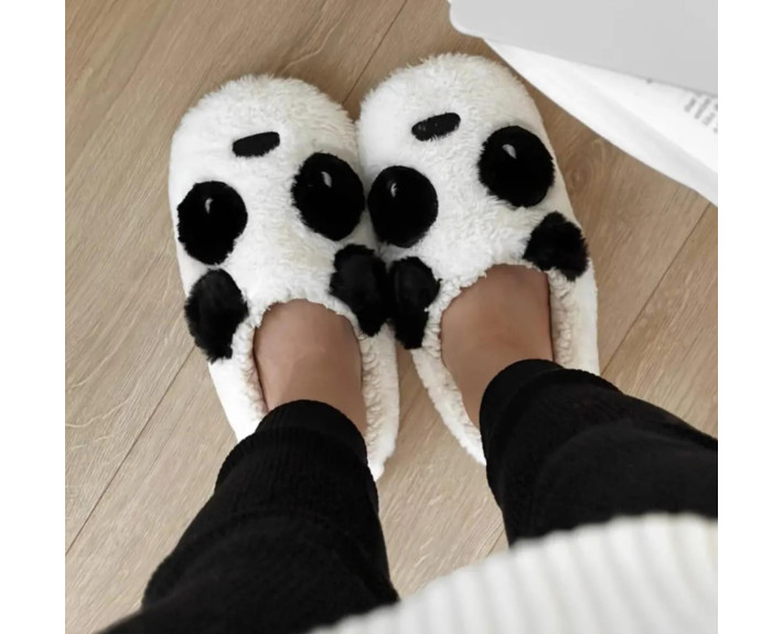 Капці домашні жіночі HS-LUX напiвчешки ANIMALS panda р.40