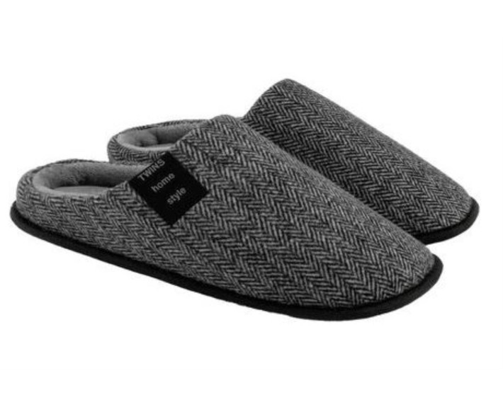 Капці домашні напівчешки чоловічі ELEGANT gray р.40/41