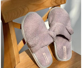 Капці домашні дитячі HS хутрянi TEDDI violet р.32/33