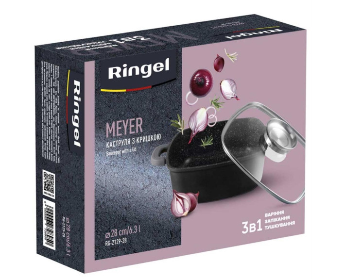 Каструля RINGEL Meyer 28 см (6.3л) з кришкою