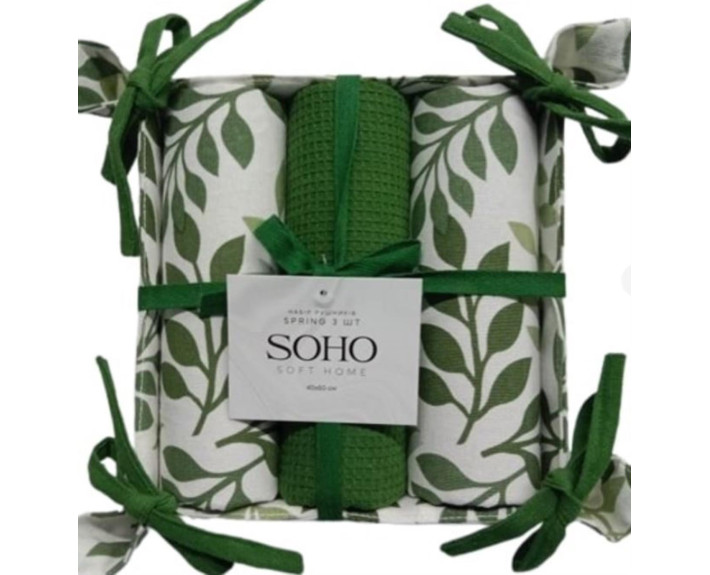 Набор полотенец 40*60см хлопок 100% Spring 3 шт. SOHO
