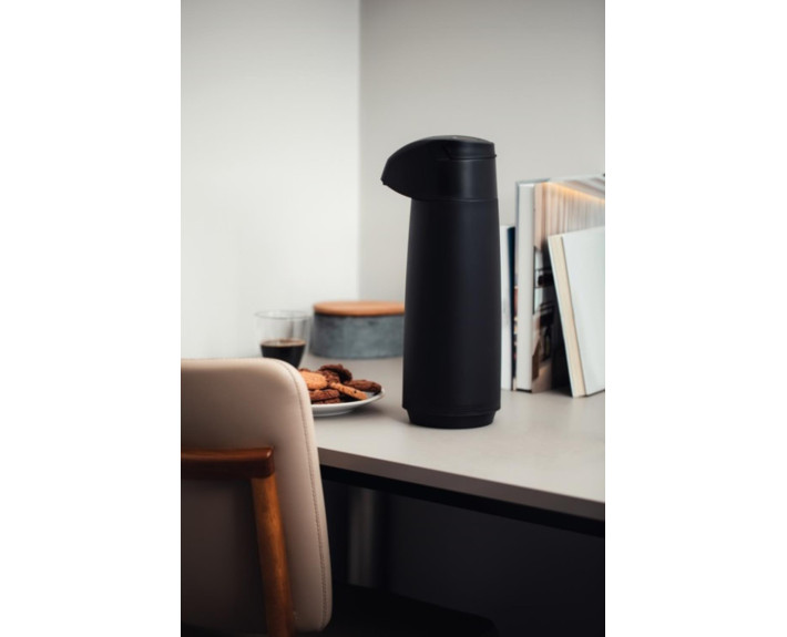 Термос TRAMONTINA Exata 1,8 л, чорний з сифоном