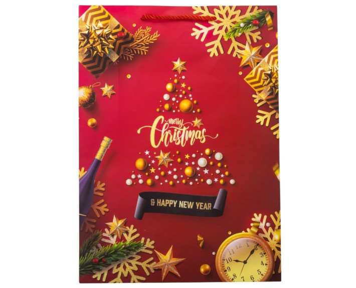 Подарунковий пакет "Christmas", 30*41,5 см * Рандомний вибір дизайну