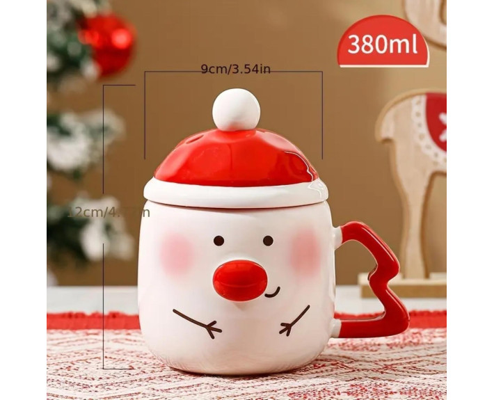 Чашка LED NY SNOWMAN /380 мл в уп.