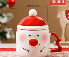 Чашка LED NY SNOWMAN /380 мл в уп.