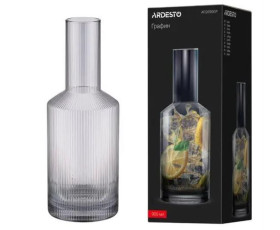 Графин Ardesto Graphite 800мл боросилікатне скло сірий