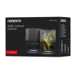 Набір склянок низьких Ardesto Graphite 200мл, 2шт, скло, сірий
