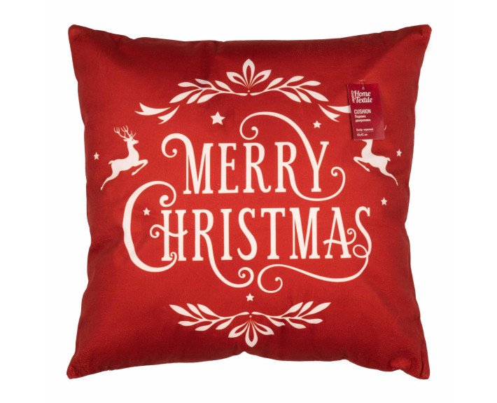 Подушка декор.Ardesto Happy Holidays 45х45см,100% полиэстер,красный
