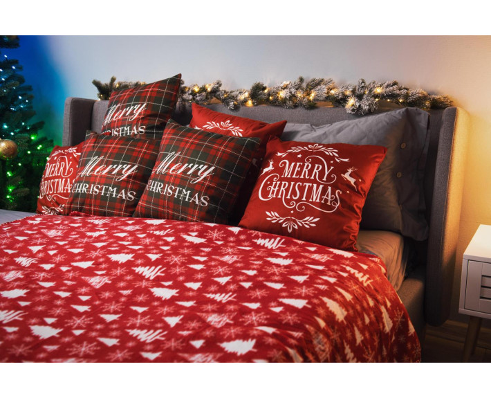 Подушка декор.Ardesto Happy Holidays 45х45см,100% полиэстер,красный