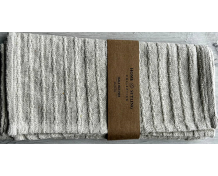 Ранер PLAID 40*150см,беж,бавовна,ТМ Koopman,Нідерланди