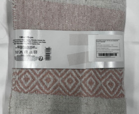 Плед THROW з китицями 130*170см,бав.,візерунок,ТМ Koopman,Нідерланди