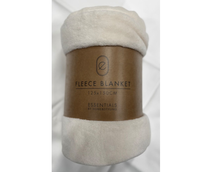 Плед 125X150см.бежевий, фліс FLEECE BLANKET ТМ Koopman,Нідерланди
