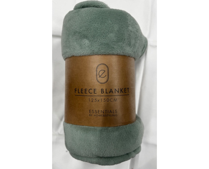 Плед 125X150см.зелений, фліс FLEECE BLANKET ТМ Koopman,Нідерланди