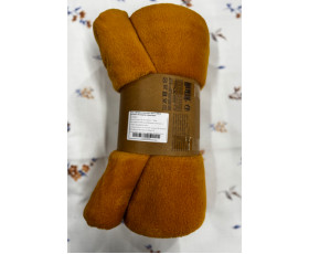 Плед 125X150см.гірчичний, фліс FLEECE BLANKET ТМ Koopman,Нідерланди