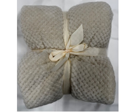 Плед 130X170см кремовий, фліс FLEECE BLANKET ТМ Koopman,Нідерланди