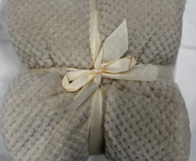 Плед 130X170см кремовий, фліс FLEECE BLANKET ТМ Koopman,Нідерланди