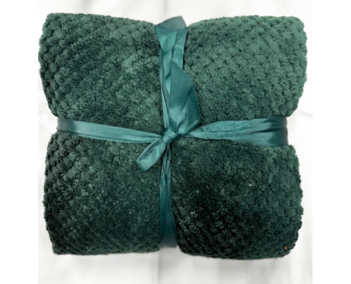 Плед 130X170см зелений, фліс FLEECE BLANKET ТМ Koopman,Нідерланди