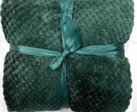 Плед 130X170см зелений, фліс FLEECE BLANKET ТМ Koopman,Нідерланди