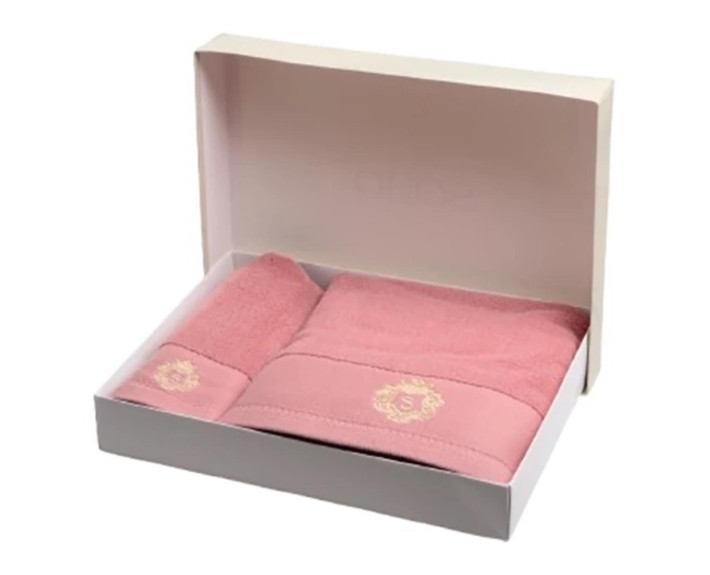 Набір  рушників 35*75+70*140см бавовна 100% Vip Pink SOHO