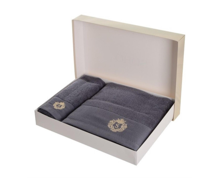 Набір рушників 35*75+70*140см бавовна 100% Vip Silver SOHO