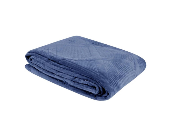 Покривало 200*230 см VELUR Deep Blue SOHO