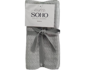 Набір рушників 40*40см бавовна 100% Silver 4 шт. SOHO