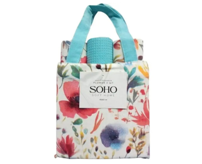 Набір рушників 40*60см бавовна 100% Flower 3 шт.SOHO