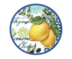Дошка обробна / підставка під гаряче/ круг.16см LIMITED EDITION LEMON