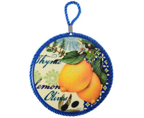 Дошка обробна / підставка під гаряче/ круг.16см LIMITED EDITION LEMON