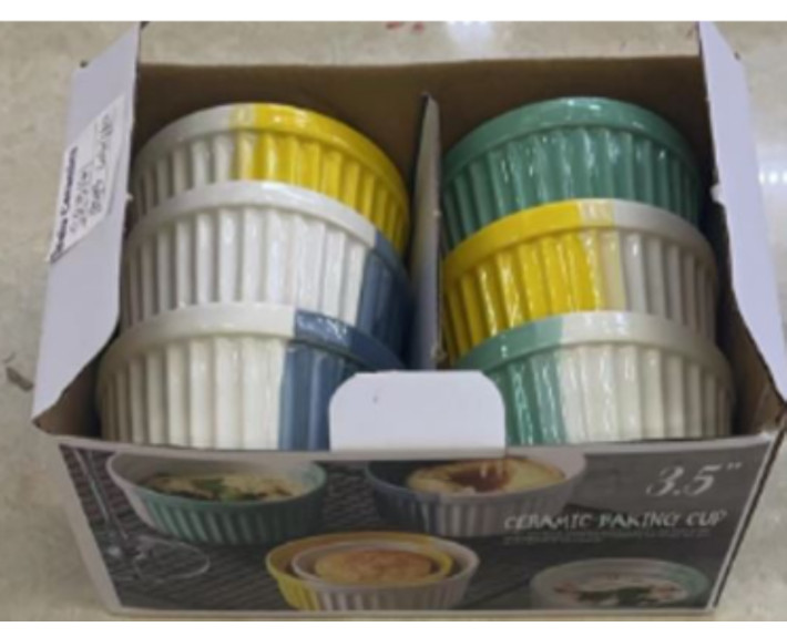 Форма для запікання LED RAMEKIN COLOR н-р 6Х150 мл  порційна в уп.