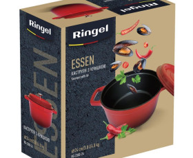 Каструля 24 см (3.8 л) з кришкою RINGEL Essen