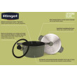 Каструля 24x12 см (4.2л) з кришкою RINGEL Zitrone Olive