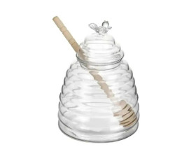 Банка LED HONEY з бамбук.ложк. і кришк./ 480 мл