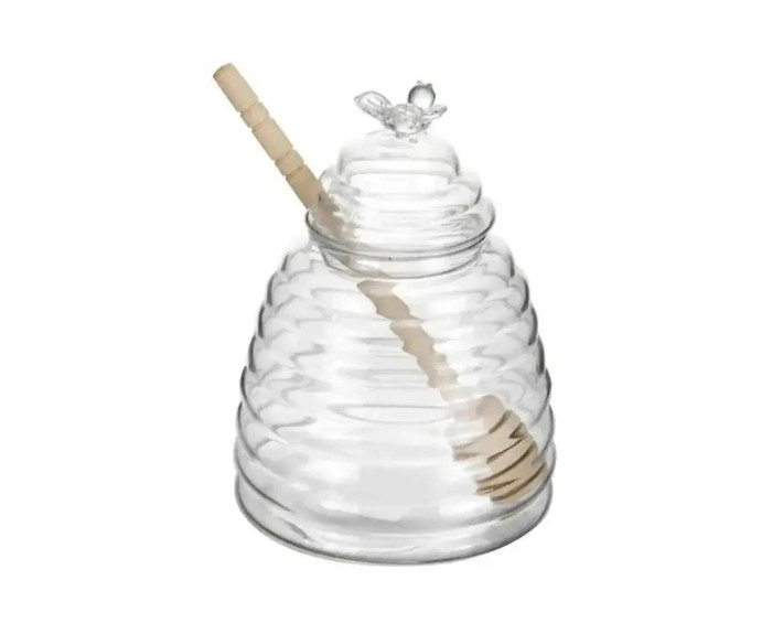 Банка LED HONEY з бамбук.ложк. і кришк./ 480 мл