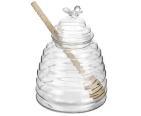 Банка LED HONEY з бамбук.ложк. і кришк./ 480 мл