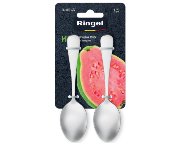 Посуда RINGEL Mira. Набор чайных ложек 6 шт. в блистере.
