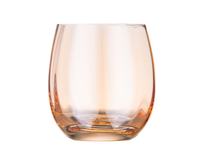 Набір склянок низьких Ardesto Black Mars Amber 480мл, 2шт, скло, золотистий