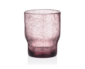 Набір склянок низьких Ardesto Bubble 300мл, 2шт, скло, рожевий
