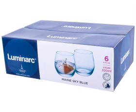 Склянка LUMINARC MAINE SKY BLUE /НАБІР/ 6X320 мл низьк.