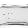 Ведро с стеклянной крышкой Ardesto Gemini Liguria, 1.3л, нержавеющая сталь