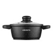 Кастрюля с стеклянной крышкой Ardesto Gemini Anzio, 1.2л, алюминий, черный