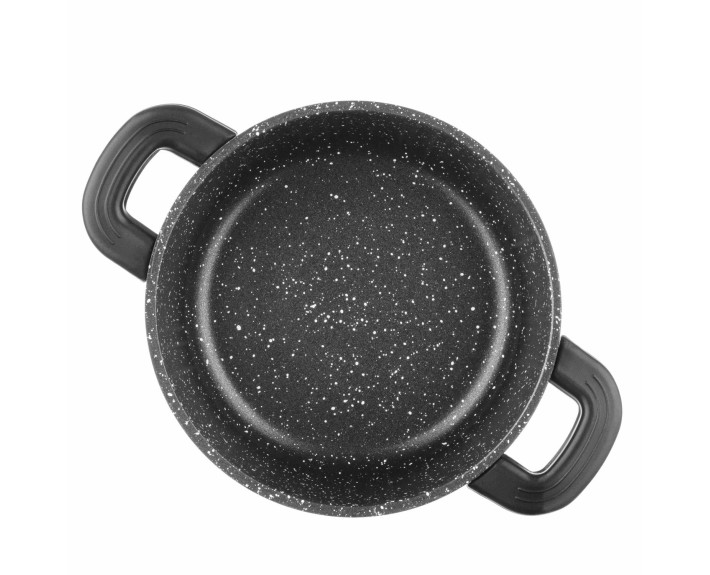 Кастрюля с стеклянной крышкой Ardesto Gemini Anzio, 1.2л, алюминий, черный