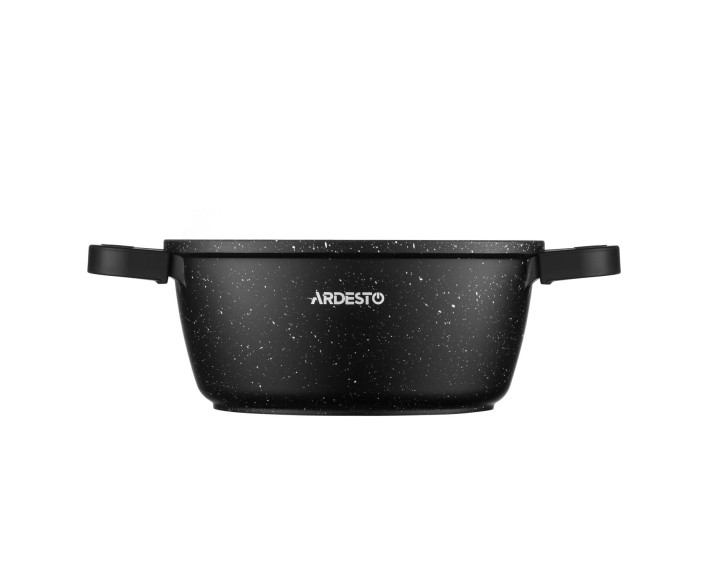Кастрюля с стеклянной крышкой Ardesto Gemini Anzio, 1.8л, алюминий, черный