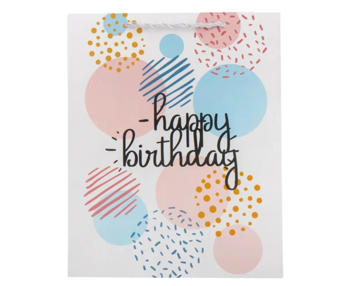 Подарунковий пакет "Birthday", 26*32 см * Рандомний вибір дизайну